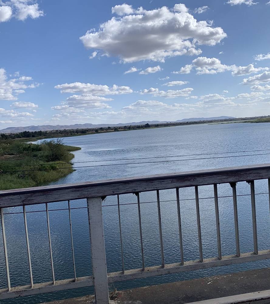 The Kafue River, seen from the Kafue River Bridge